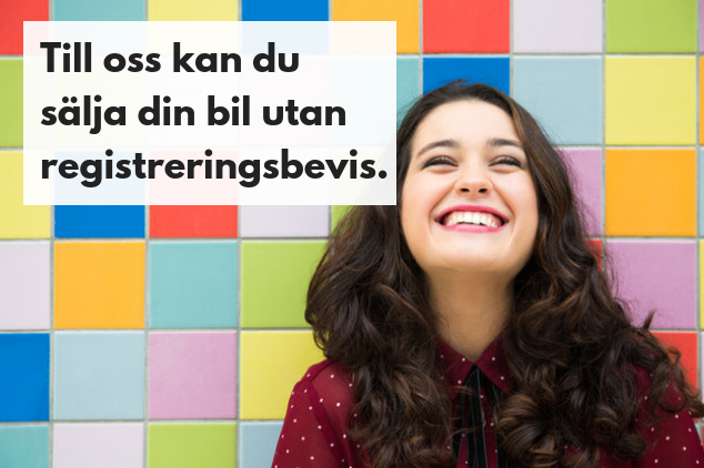 Sälja bil utan registreringsbevis